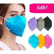 szájmaszk-FFP2 védelem 5db  Több színben 