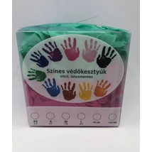 MIX 2:1 Magenta-Türkiz  kesztyű, két szín egy dobozban , 50db M méret 