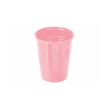 Műanyag pohár 2 dl, eldobható, Rózsaszín - 50 db